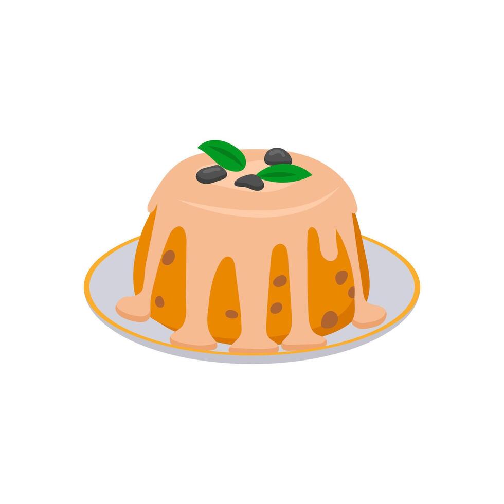 Pudding, Sweets Illustration vector