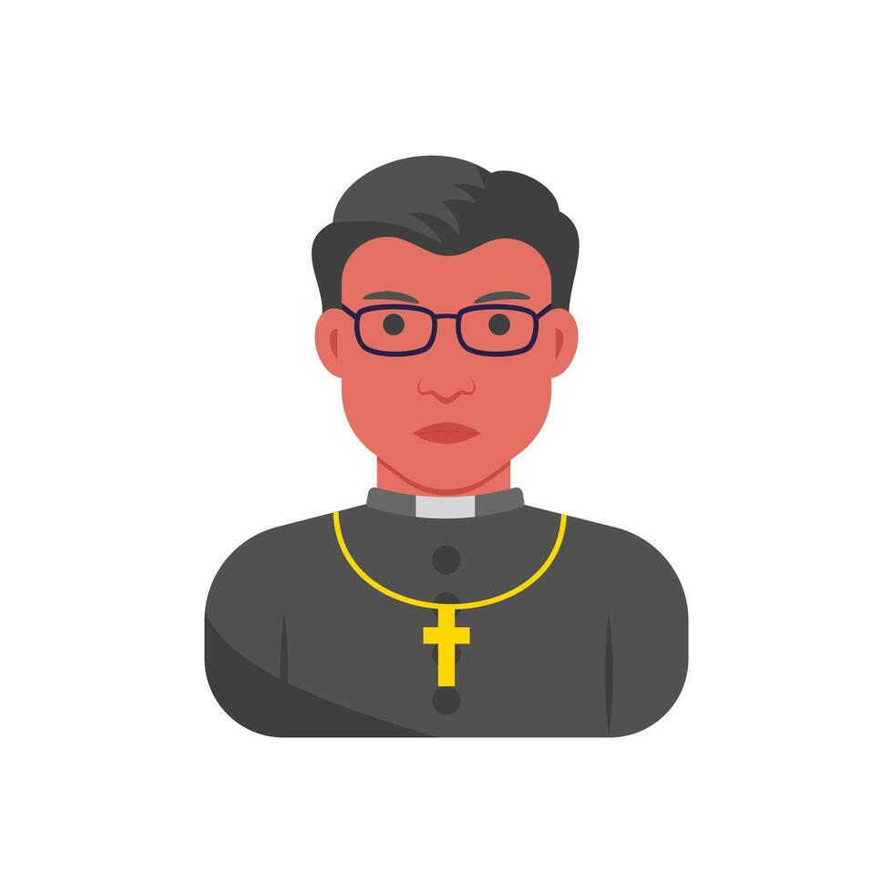 Pastor, Halloween Illustration vector