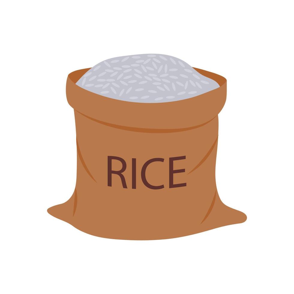 Rice Flat Icon, illustration vector