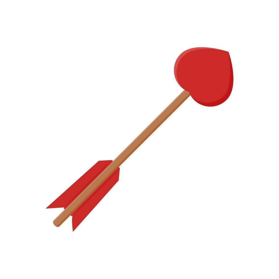 Cupid Arrow Flat Icon, illustration vector
