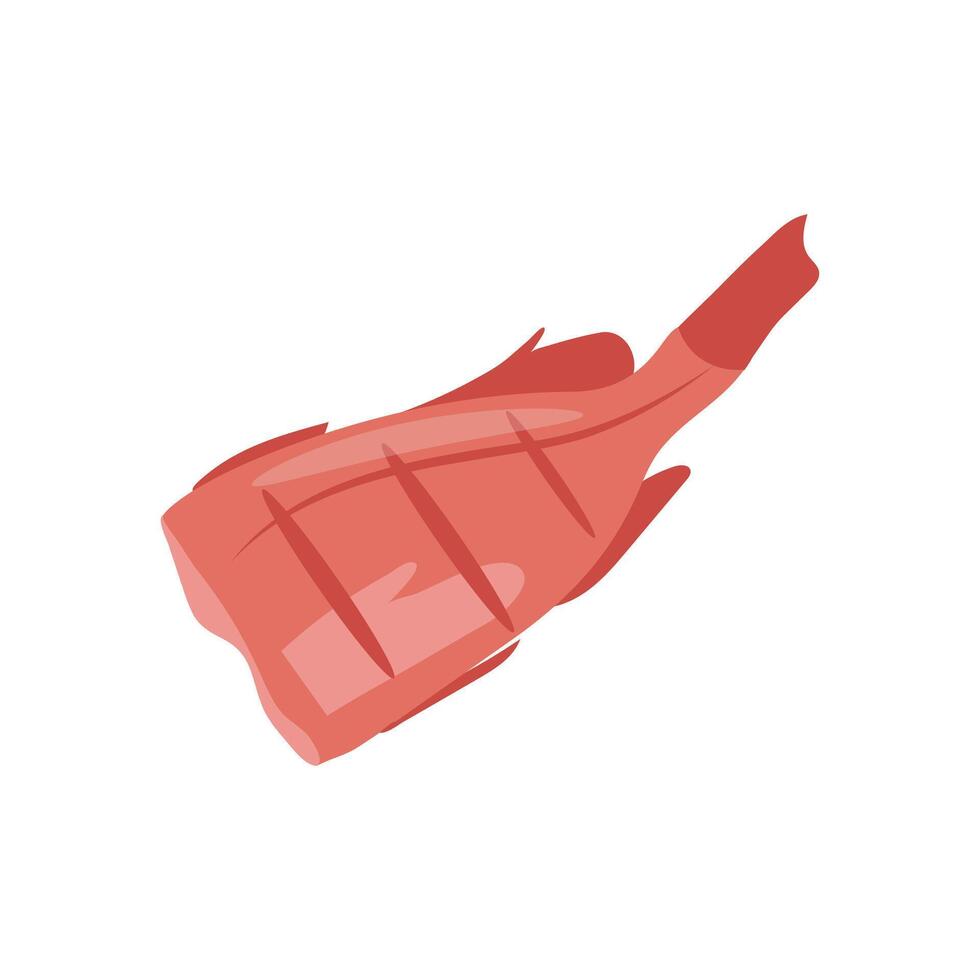 Gutted Carcass, Seafood Illustration vector