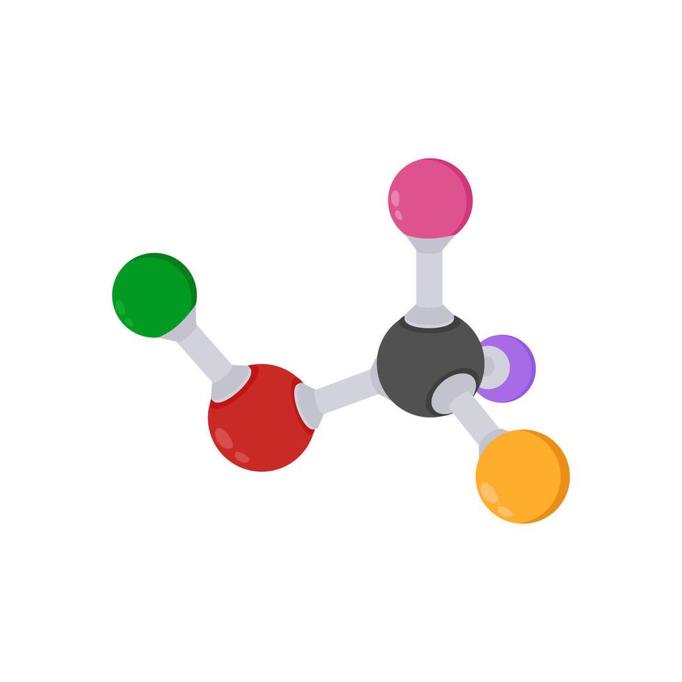 Molecule Flat Icon, illustration vector