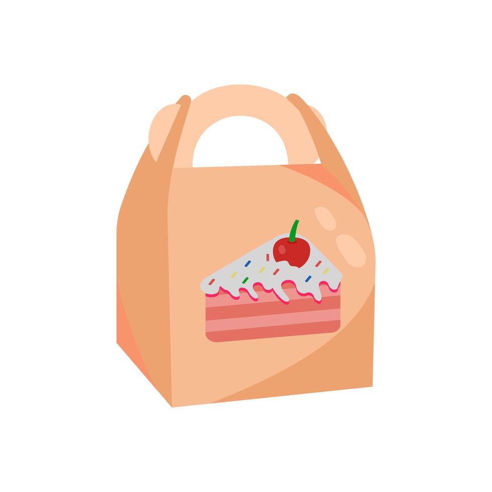 Cake Delivery, Delivery Service illustration vector