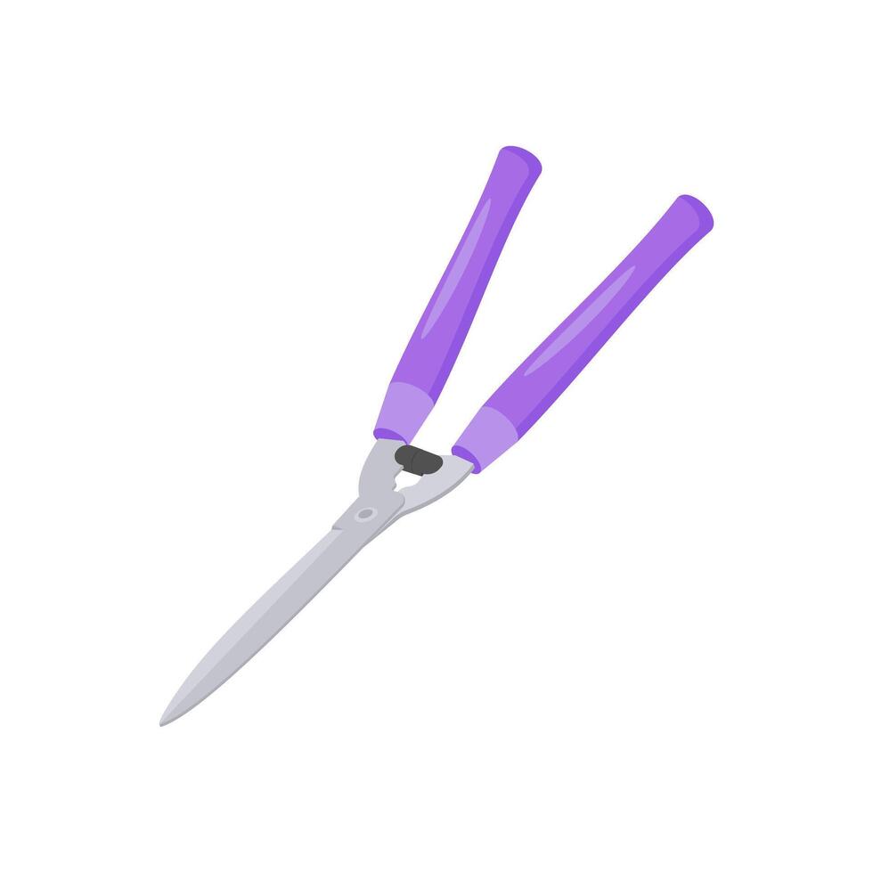 Hedge Shears Flat Icon, illustration vector