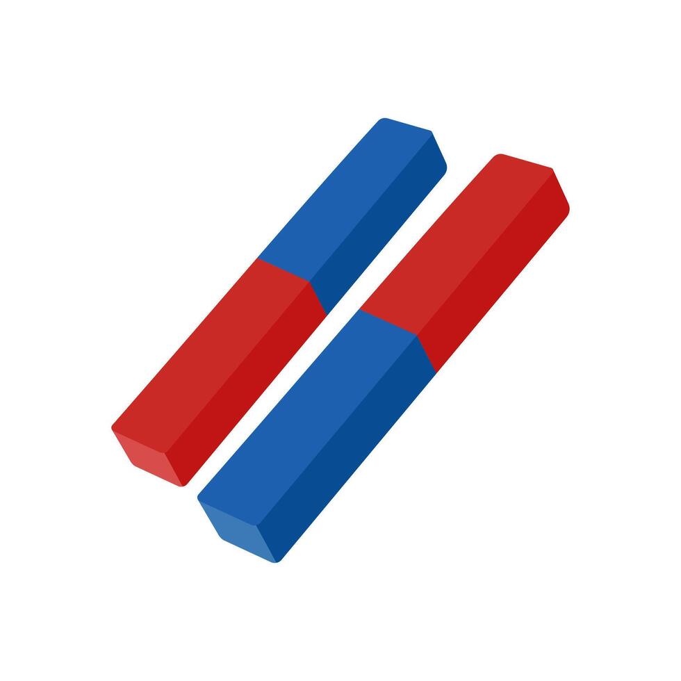 Bar Magnet Flat Icon, illustration vector