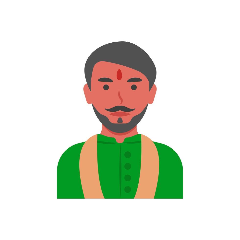 Hindu Man, Diwali, Hindu, Indian Symbol Illustration vector