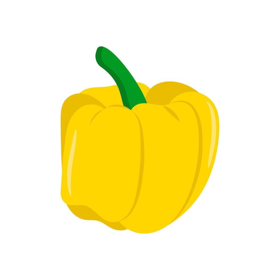 Bell Pepper Flat Icon, illustration vector