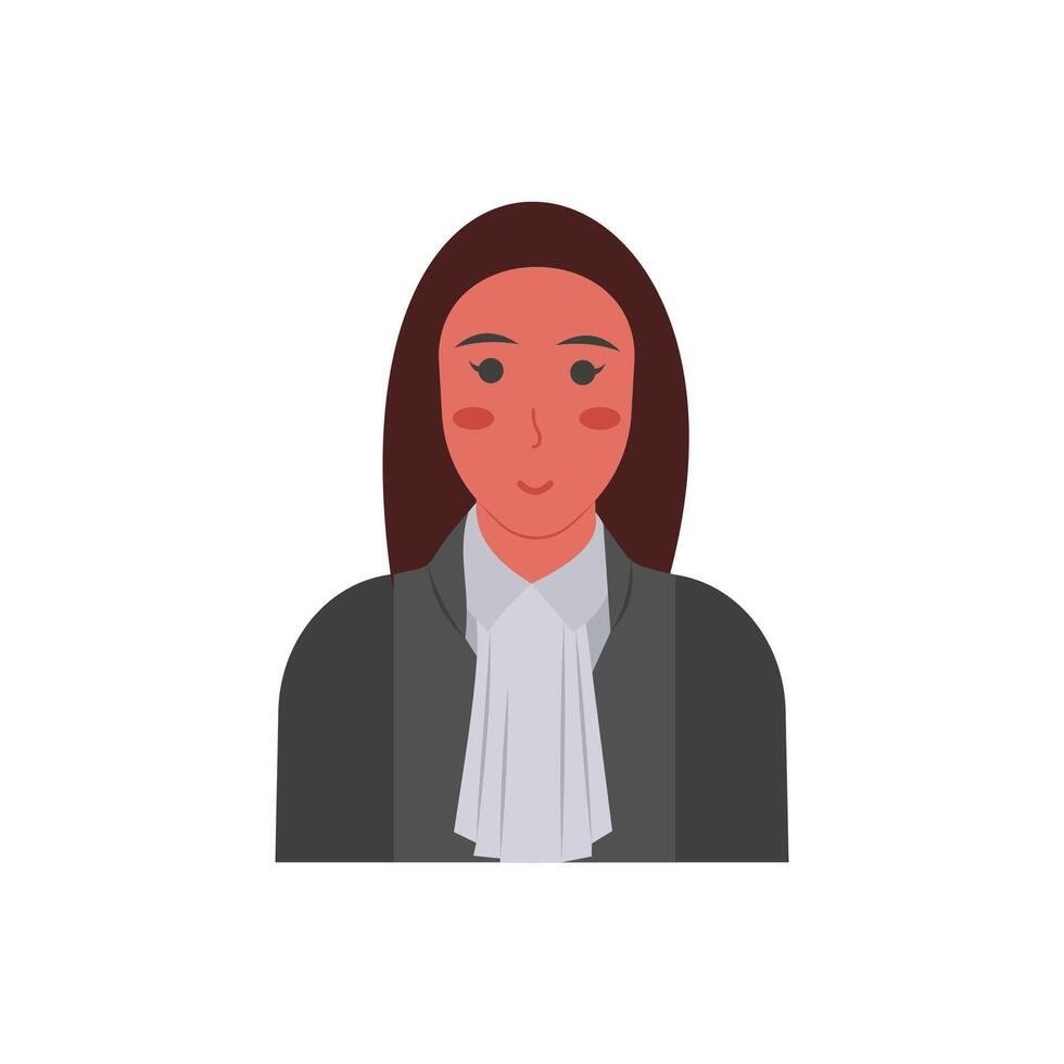 Judge Flat illustration vector