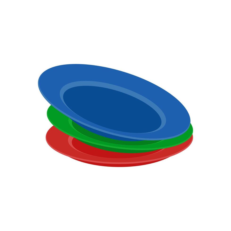 Plates Flat Icon, illustration vector
