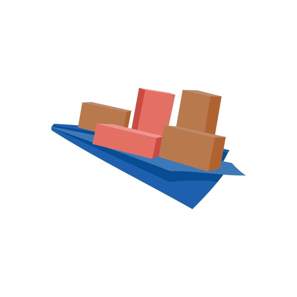 Air Freight, Delivery Service illustration vector