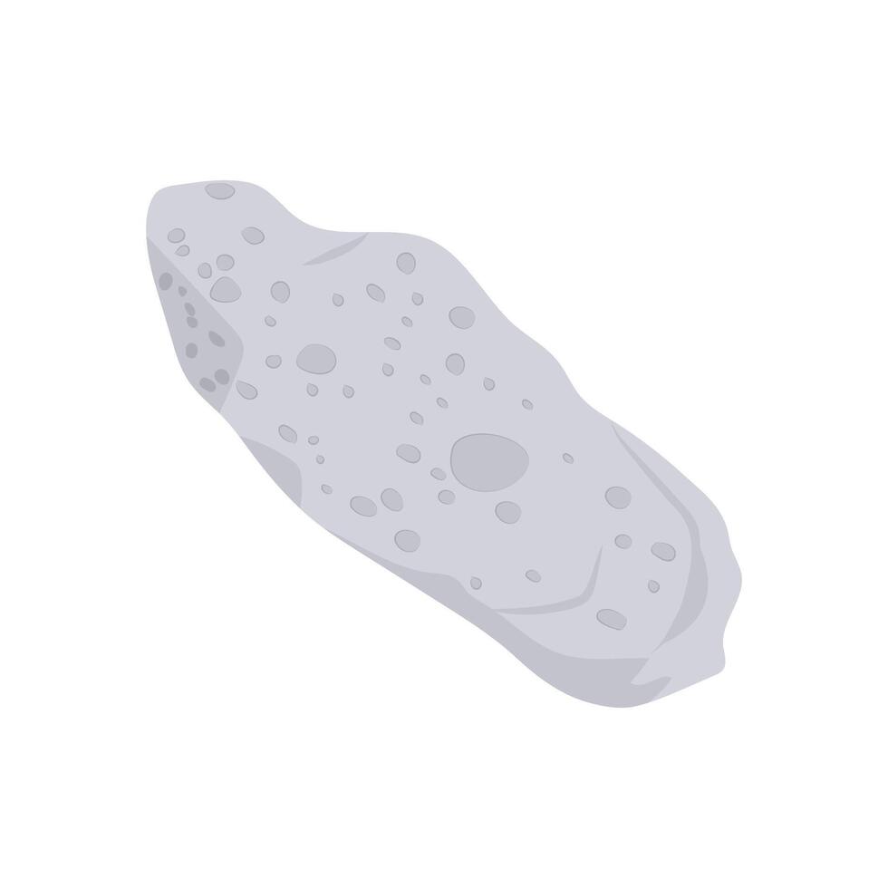 Asteroid Ida, Space Illustration vector