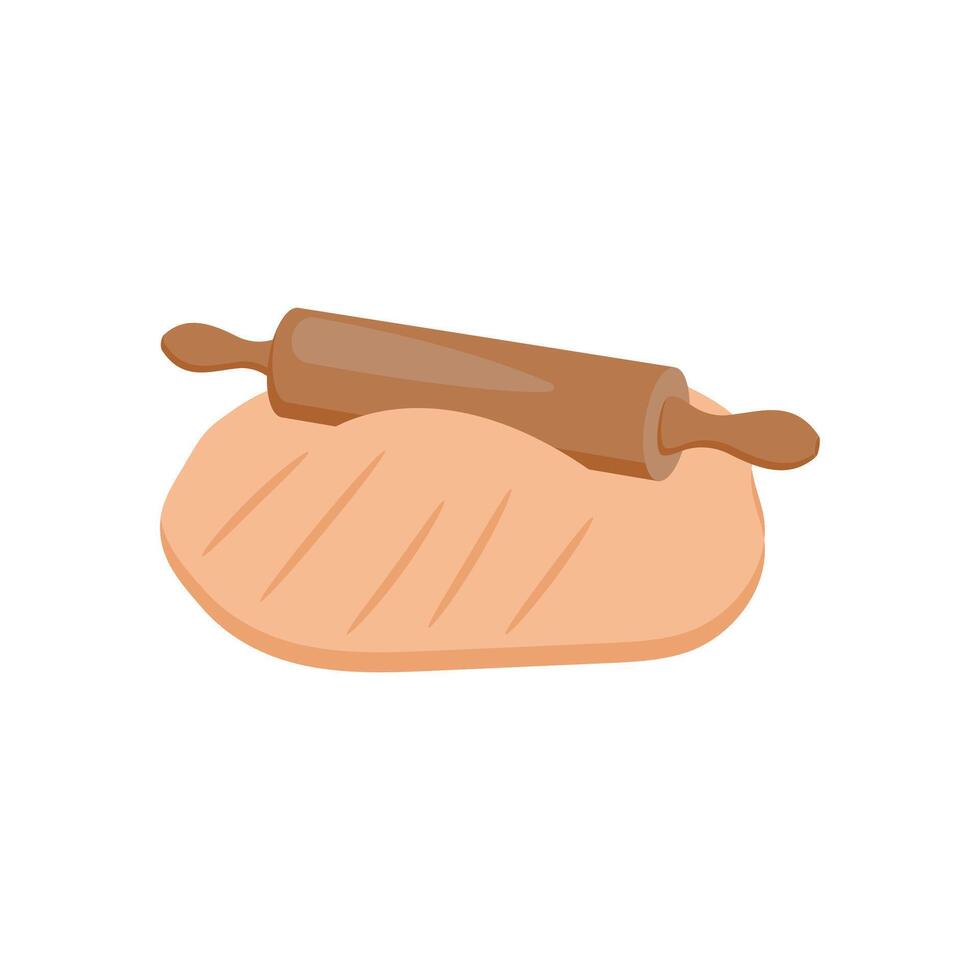 Dough, Kitchen illustration vector