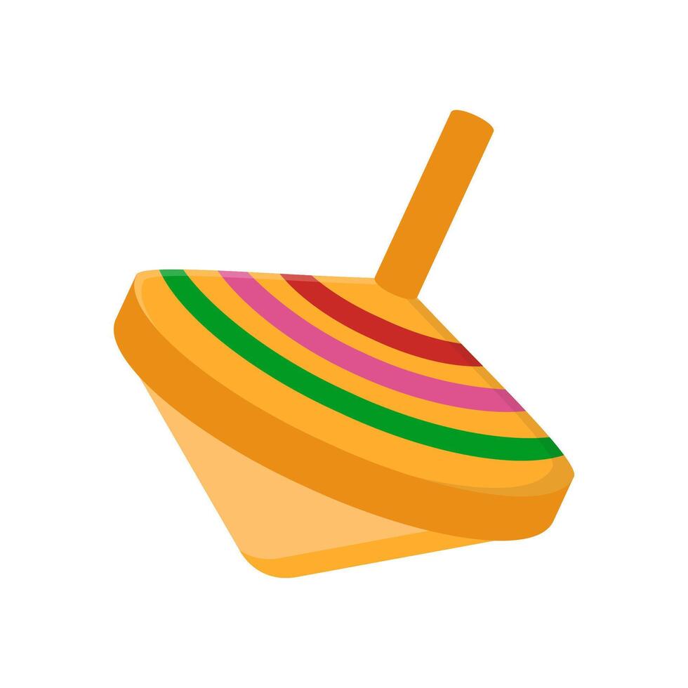 Spinning Top, Kindergarten illustration vector
