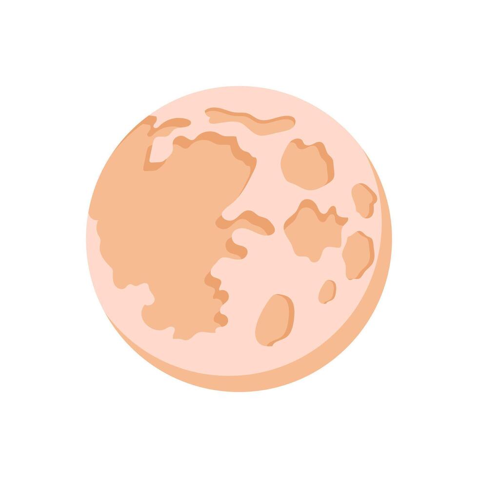 Moon, Space Illustration vector