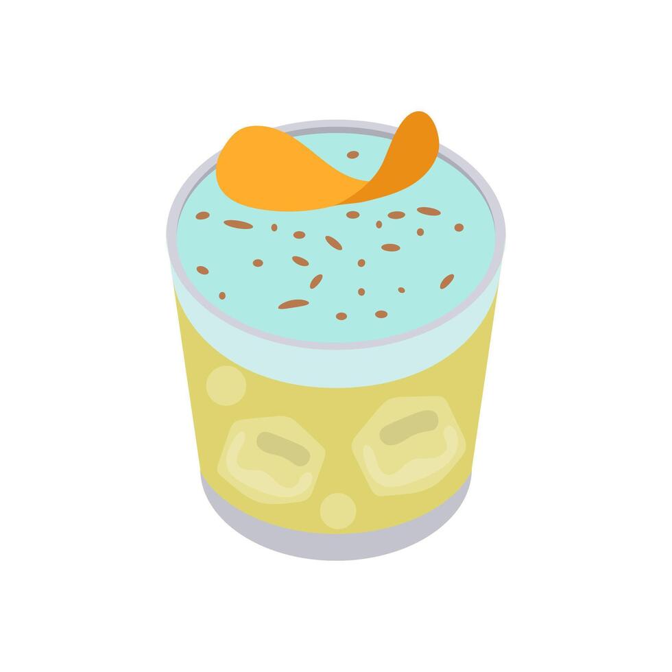 Gin Fizz, Cocktails illustration vector