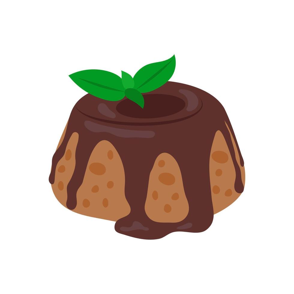 Lava Cake, Sweets Illustration vector