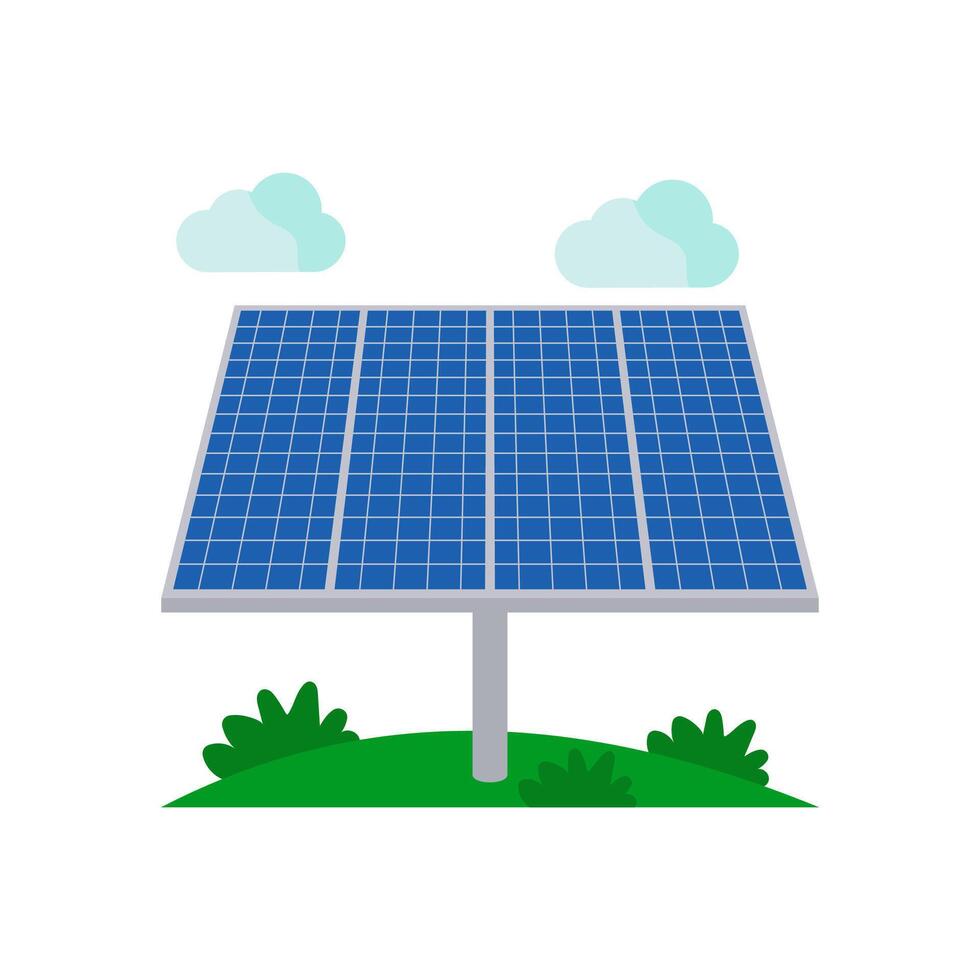 Solar Farming, Farming Illustration vector