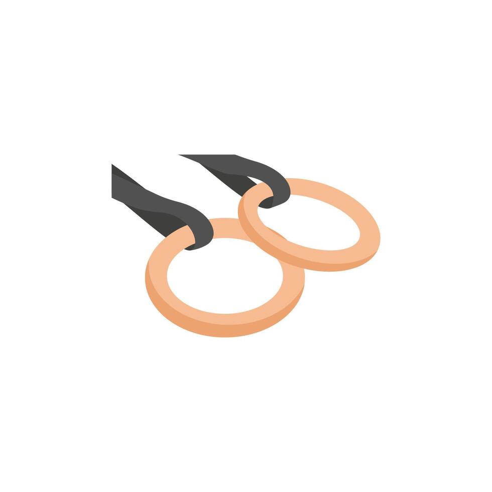 Gymnastics Rings Illustration vector