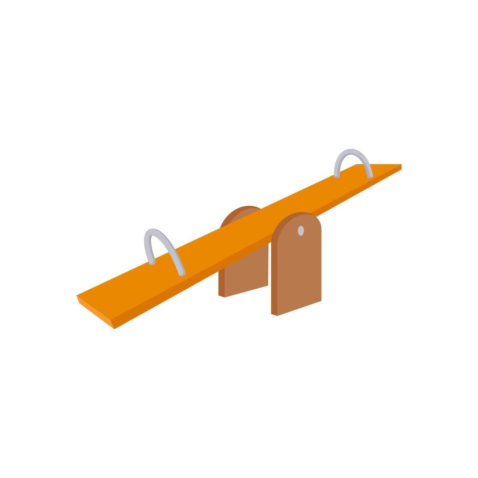 Seesaw, Kindergarten illustration vector