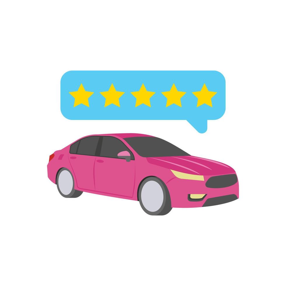 Car Review, Automotive Illustration vector