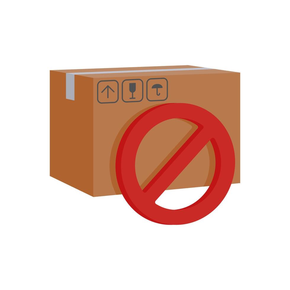 Delivery Canceled, Delivery Service illustration vector