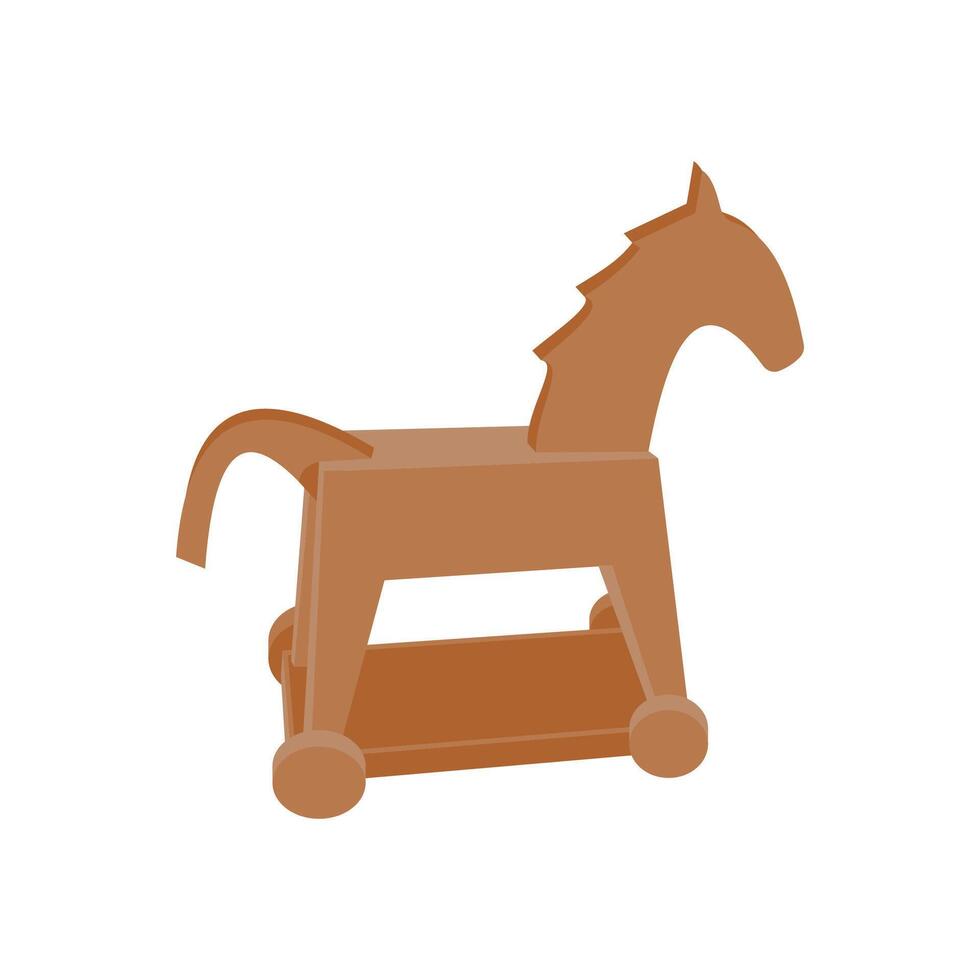 Trojan Flat Icon, illustration vector