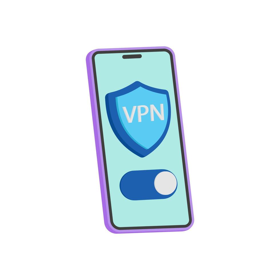 VPN Flat Icon, illustration vector