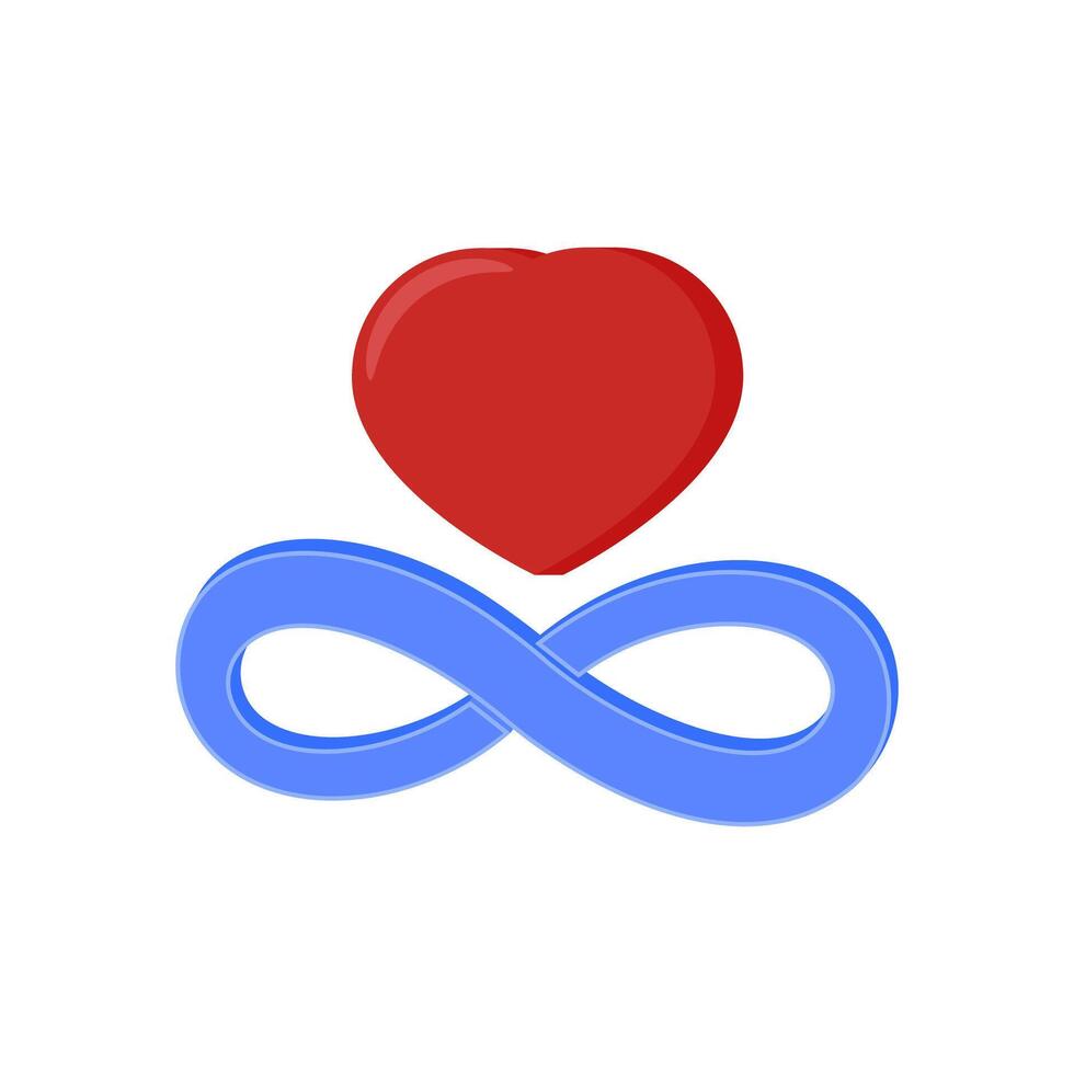 Forever Flat Icon, illustration vector