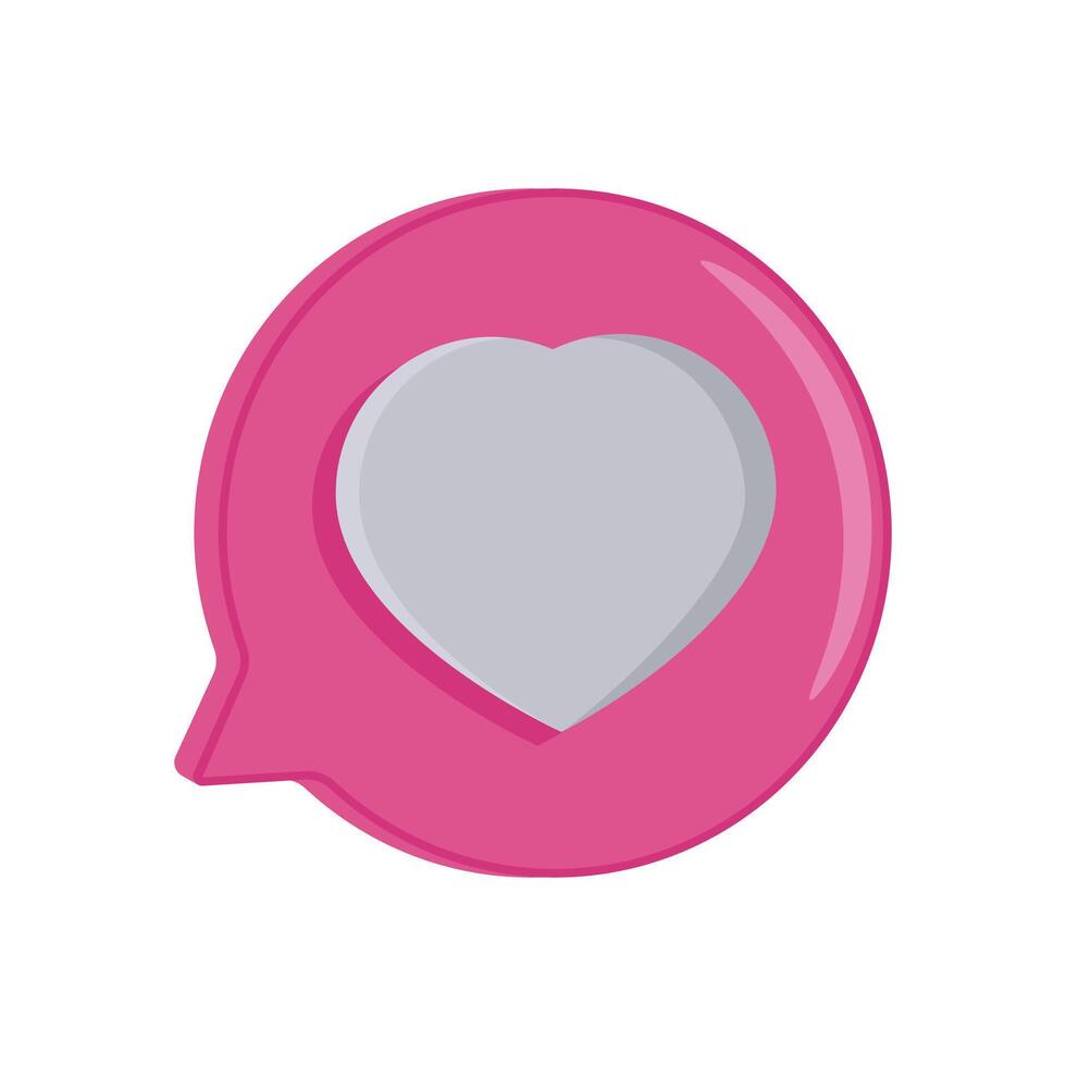 Like Flat Icon, illustration vector