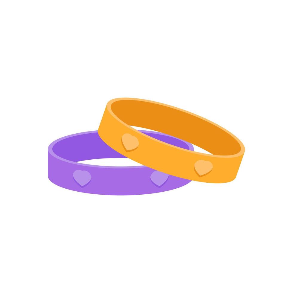 Friendship Band Flat Icon, illustration vector
