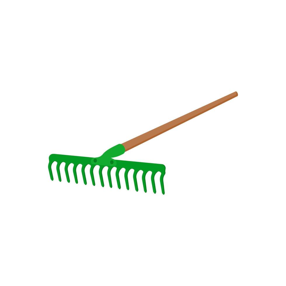 Rake Flat Icon, illustration vector