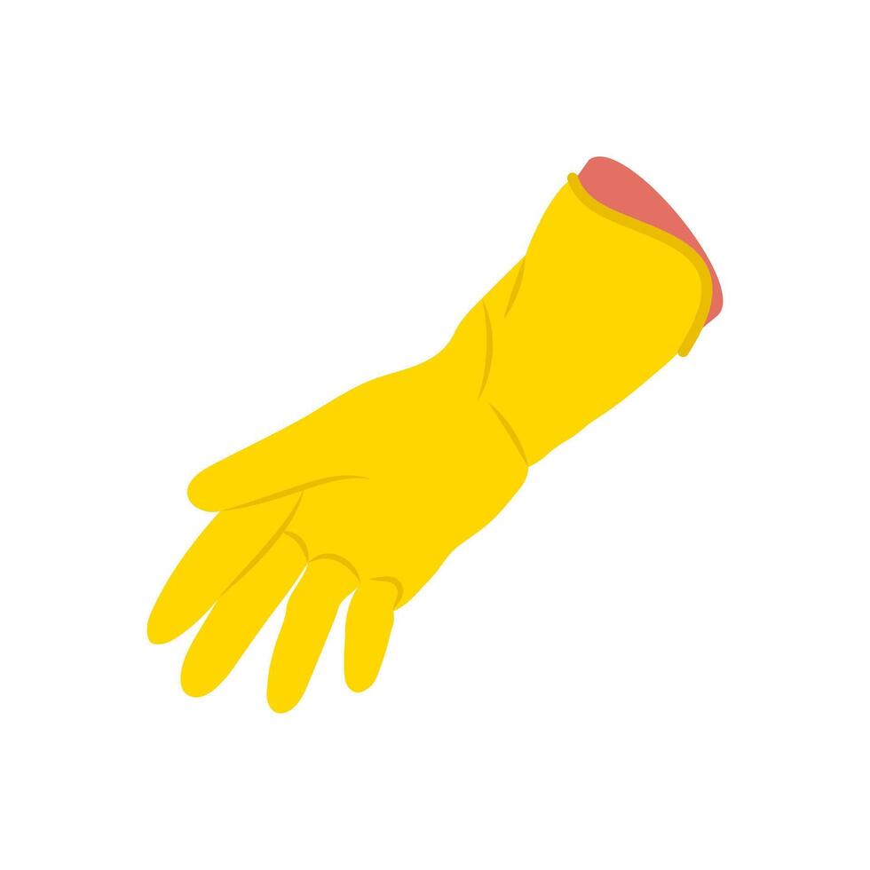 Rubber Glove Flat Icon, illustration vector