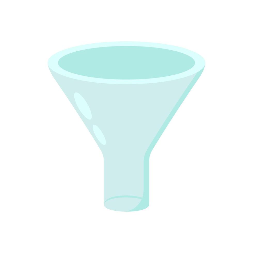 Powder Funnel Flat Icon, illustration vector