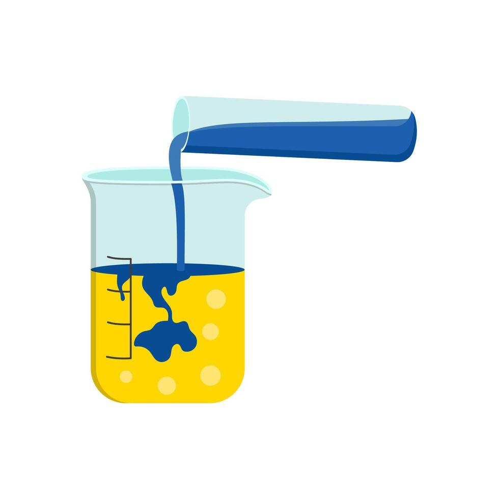Mixing Chemical Flat Icon, illustration vector