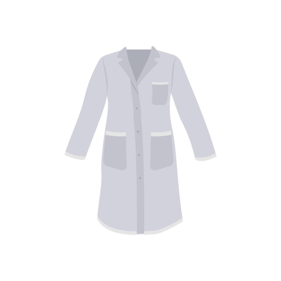 Scientist Coat Flat Icon, illustration vector