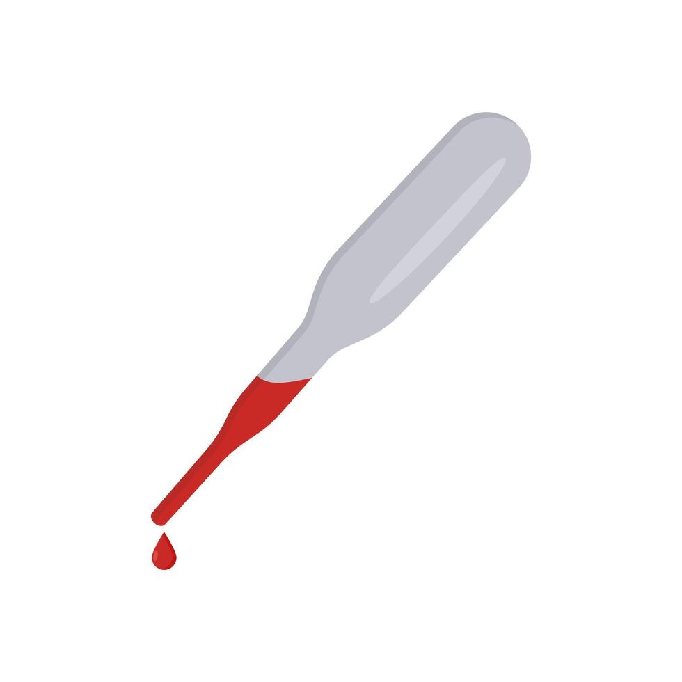 Pipette Flat Icon, illustration vector