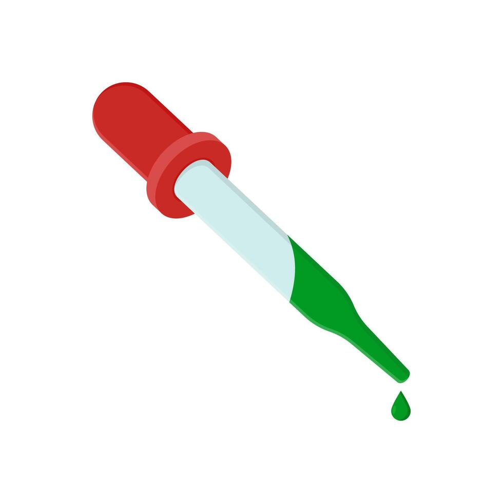 Dropper Flat Icon, illustration vector