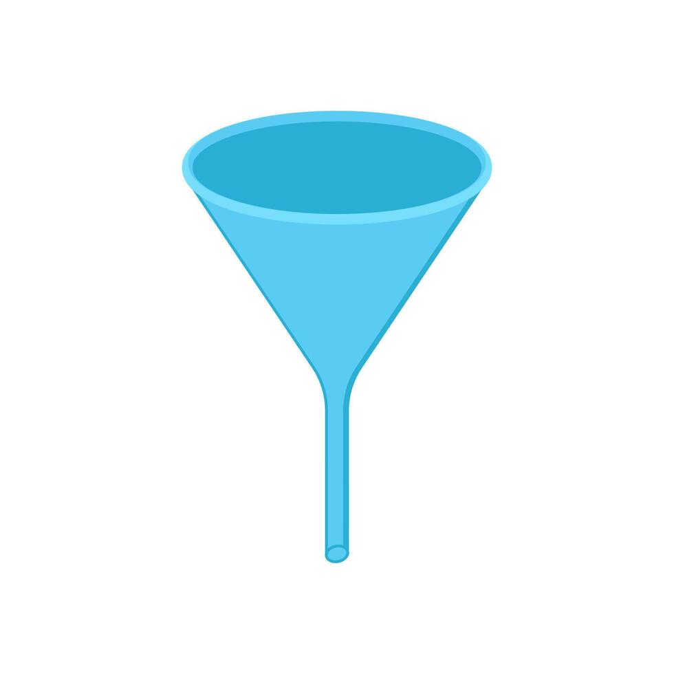Funnel Flat Icon, illustration vector