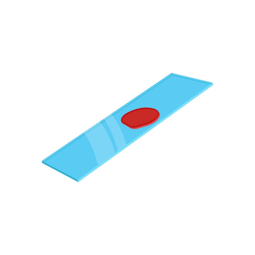 Microscopic Slide Flat Icon, illustration vector
