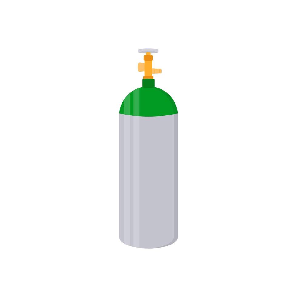 Gas Bottle Flat Icon, illustration vector