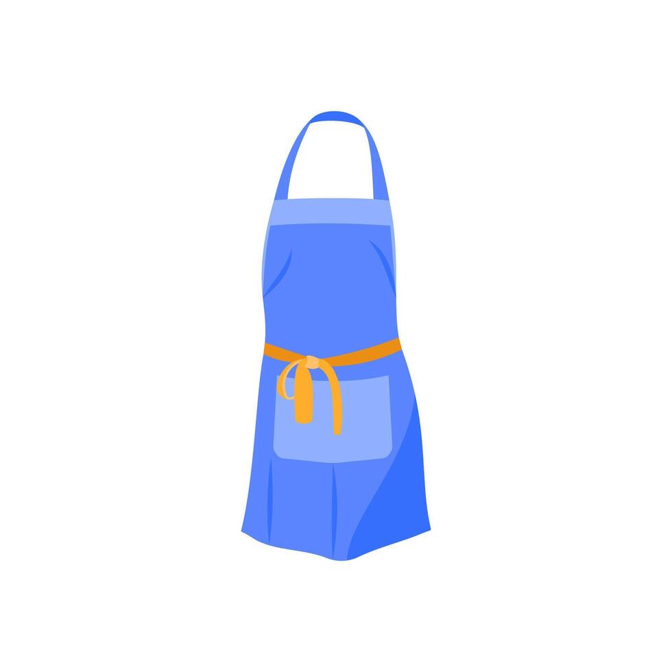 Kitchen Apron Flat Icon, illustration vector