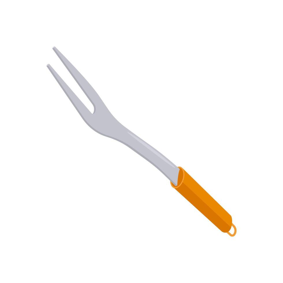 BBQ Fork Flat Icon, illustration vector