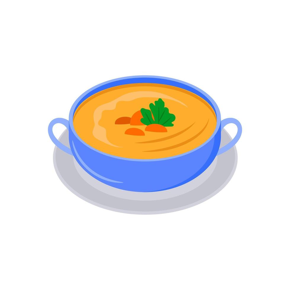 Soup Flat Icon, illustration vector