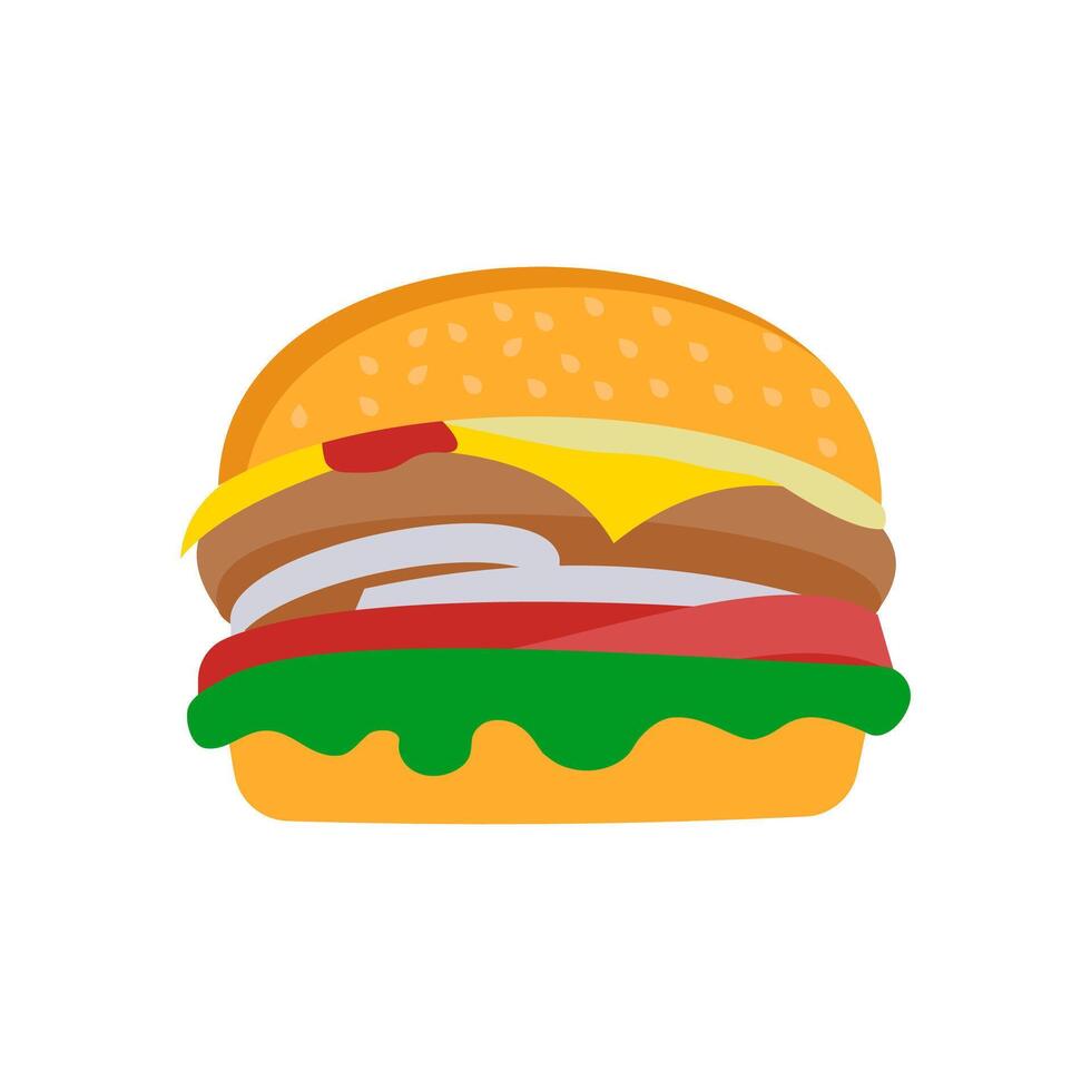 Burger Flat Icon, illustration vector