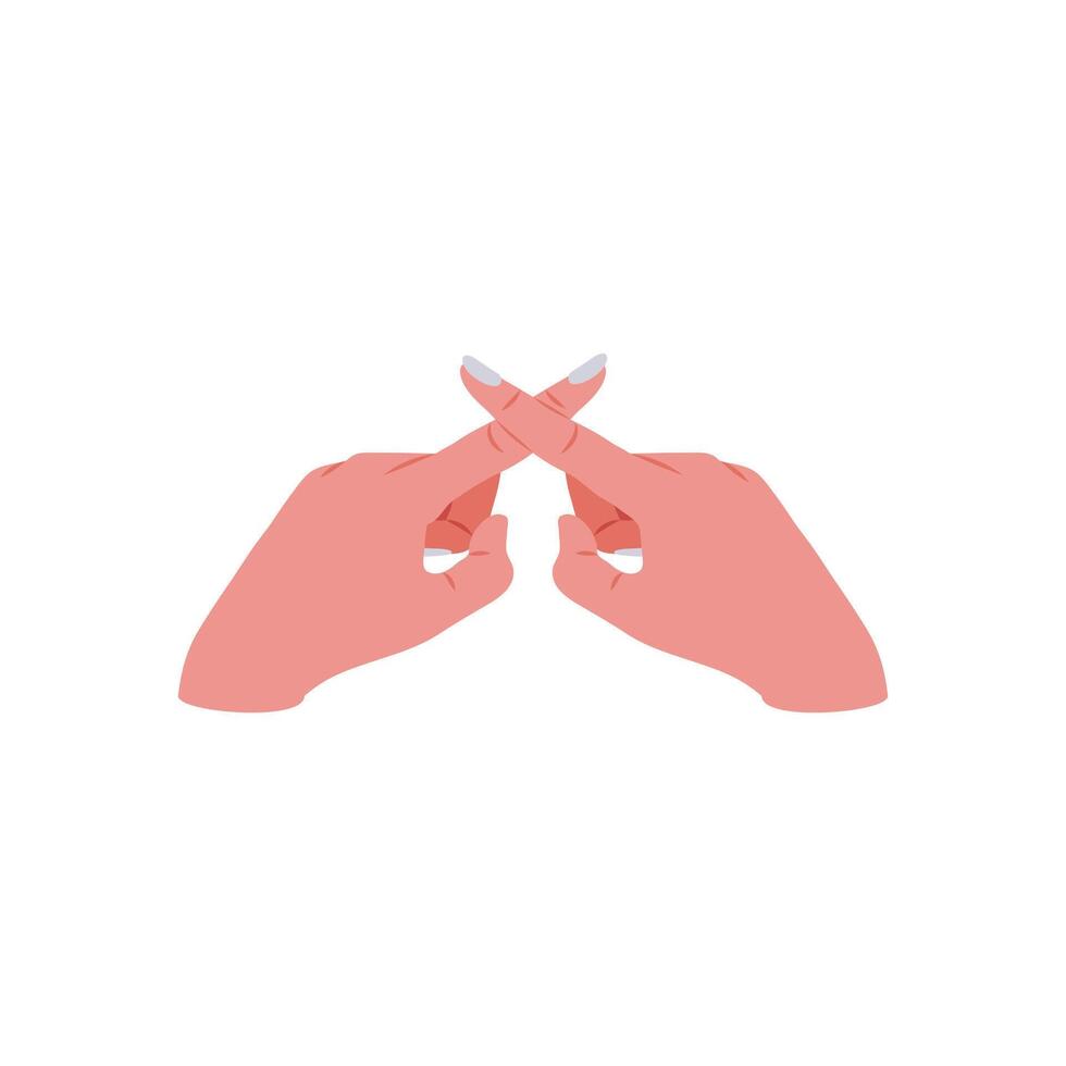 Wrong Hand Gesture Icon, illustration vector