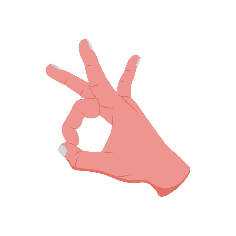 Flicking Hand Gesture Icon, illustration vector