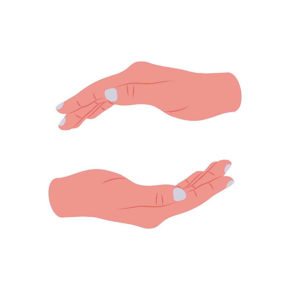 Protection Hand Gesture Icon, illustration vector