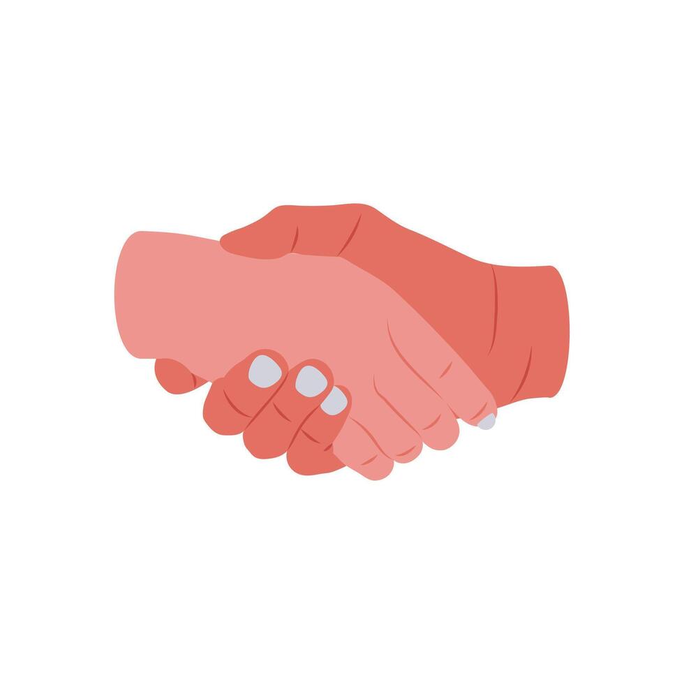 Hand Shake Hand Gesture Icon, illustration vector