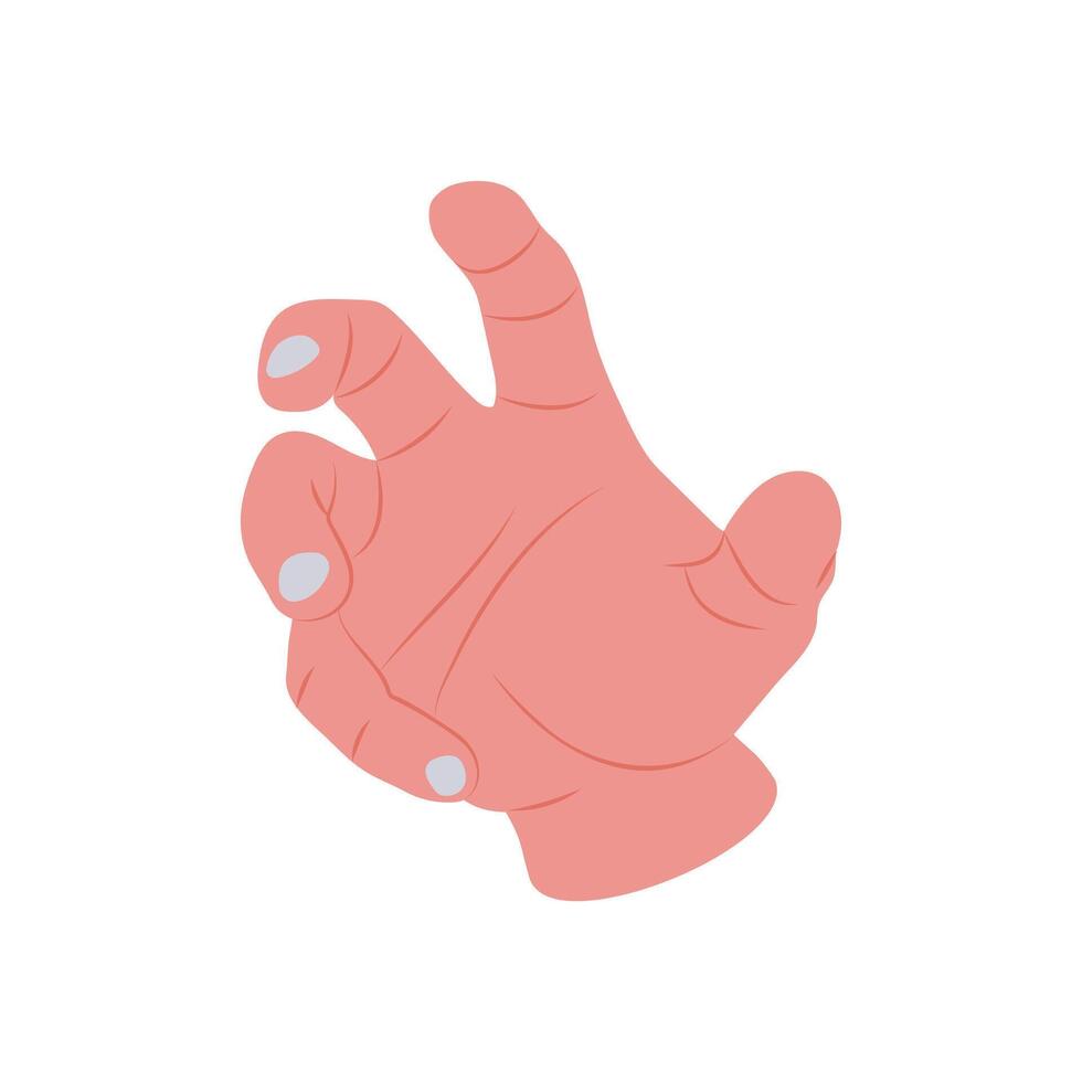 Grabbing Hand Gesture Icon, illustration vector