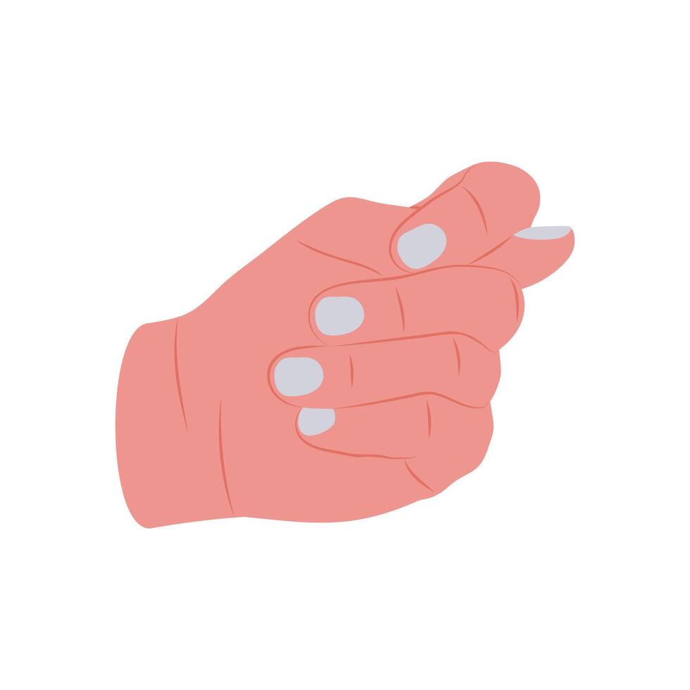 Fig Hand Gesture Icon, illustration vector